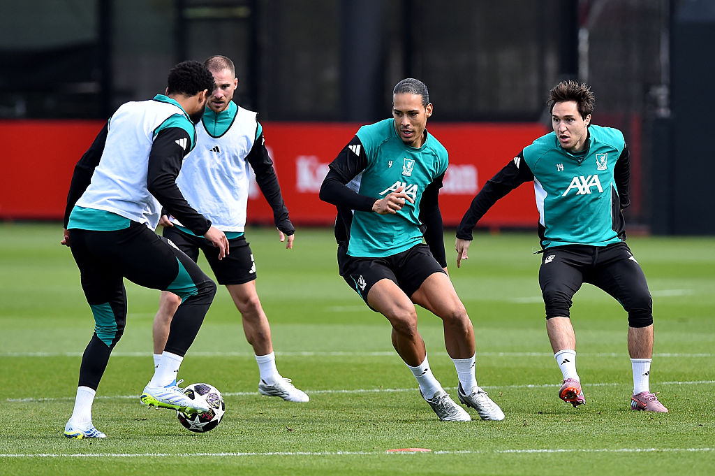 Liverpool train ahead of their PSG clash