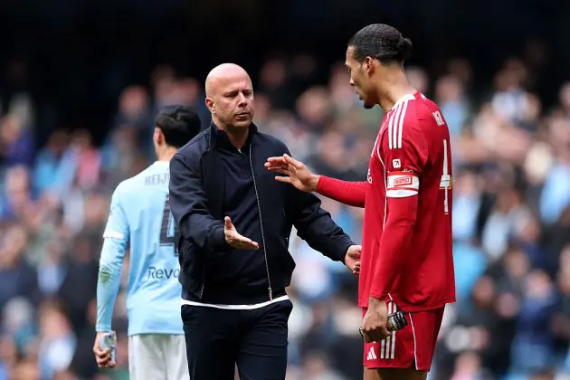 Virgil van Dijk and Arne Slot