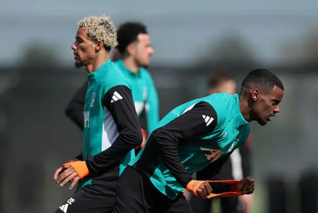 Hugo Ekitike and Alexander Isak
