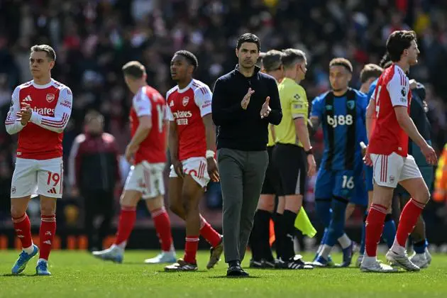 Arsenal after losing to Bournemouth