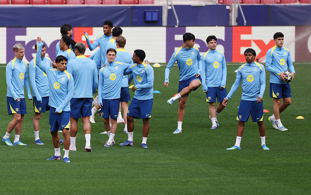 Barcelona in training