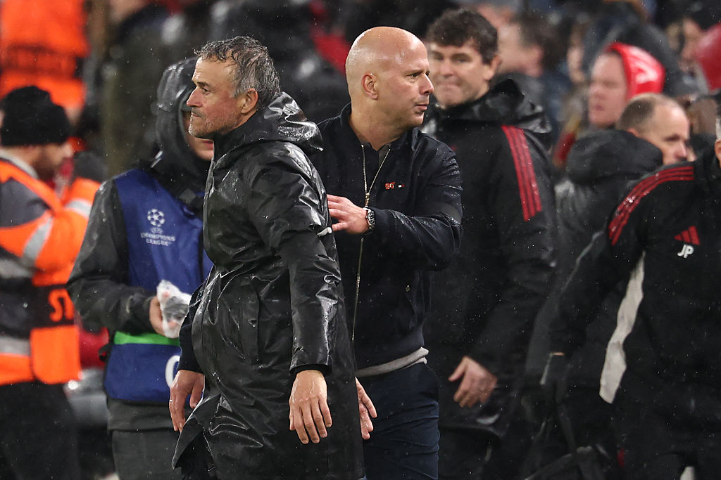 Luis Enrique and Arne Slot