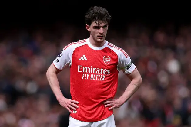 Arsenal midfielder Declan Rice