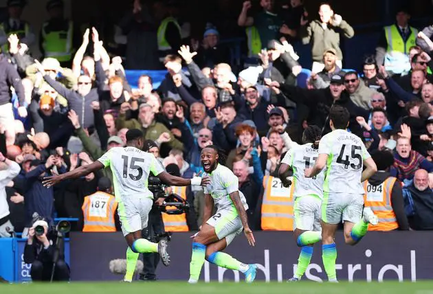 Guehi celebrates his goal