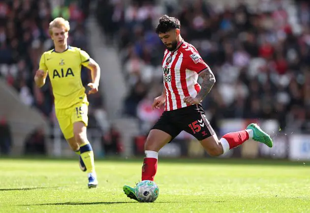 Omar Alderete in action for Sunderland