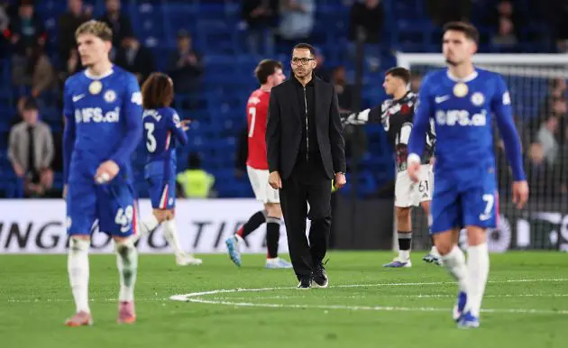 Liam Rosenior after the defeat to Man Utd
