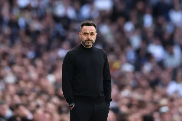 Tottenham boss Roberto De Zerbi