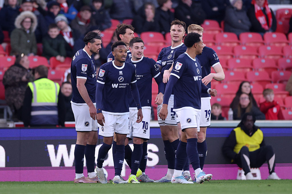 Millwall celebrate against Stoke
