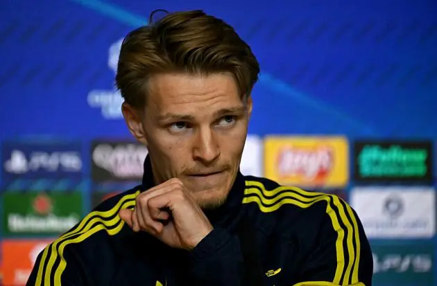 Arsenal captain Martin Odegaard