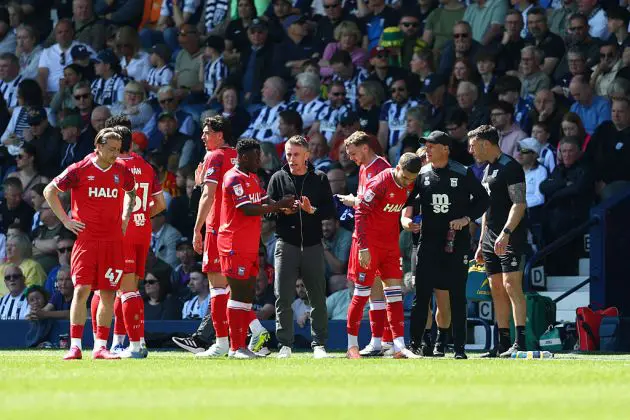 Kieran McKenna and his Ipswich players