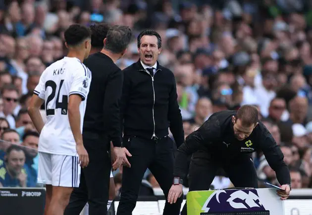 Aston Villa boss Unai Emery