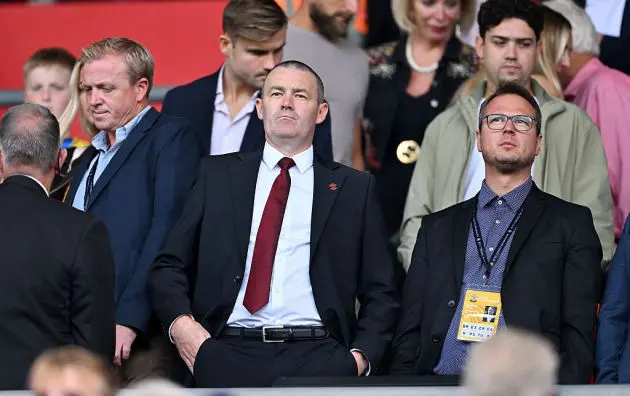 Southampton CEO Phil Parsons (middle)