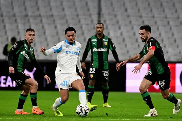 Ethan Nwaneri in action for Marseille