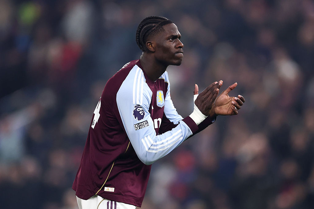 Aston Villa midfielder Amadou Onana