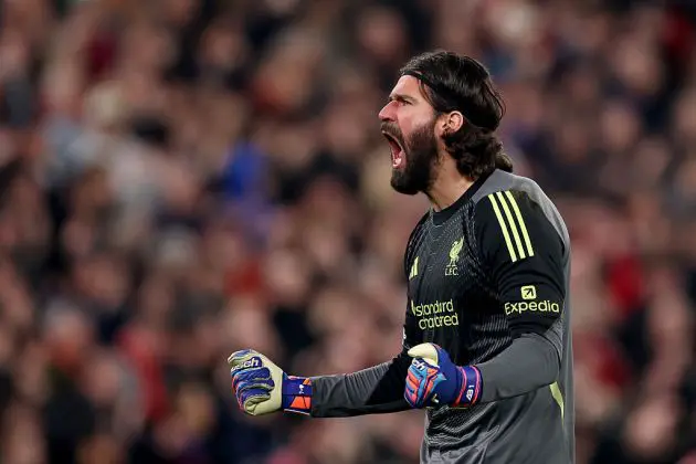 Liverpool goalkeeper Alisson
