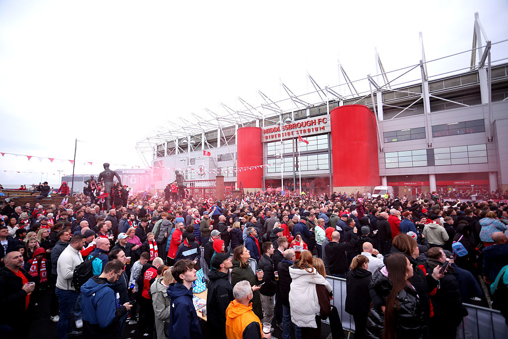 Southampton fans outside St Mary's Stadium
