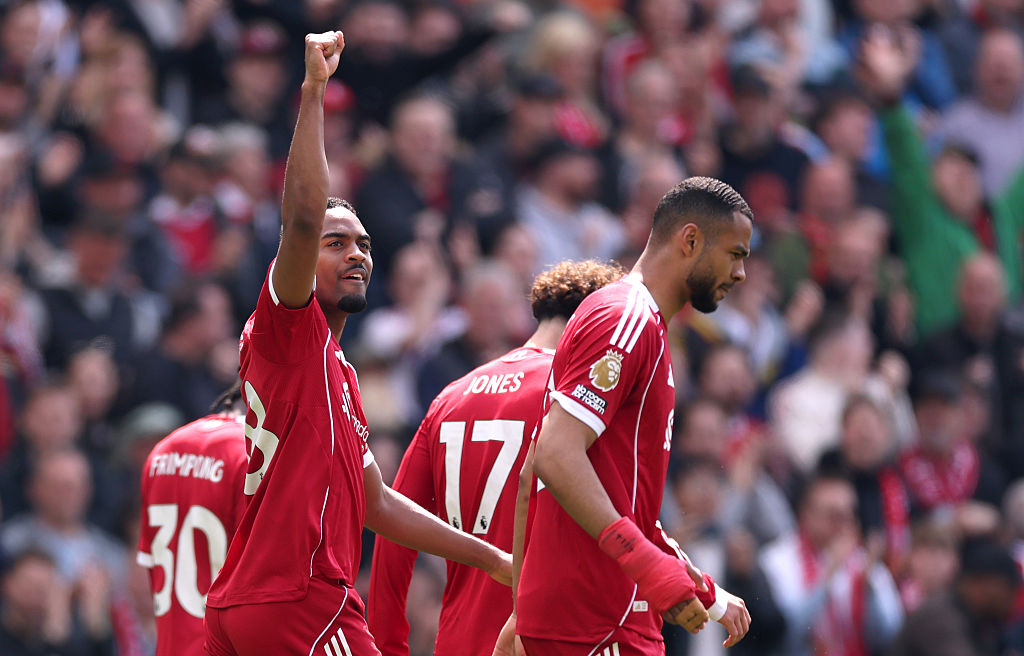 Ryan Gravenberch after scoring Liverpool's opener