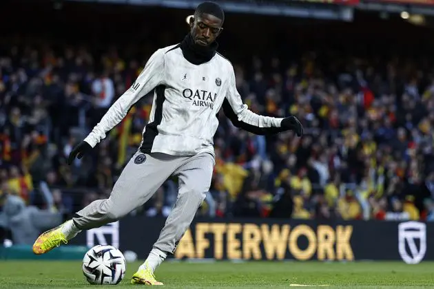 PSG forward Ousmane Dembele