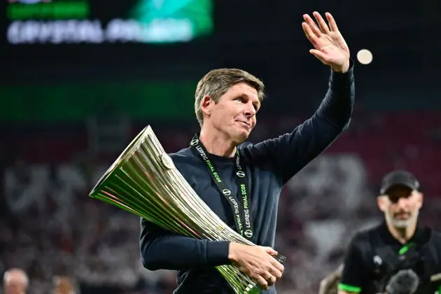 Oliver Glasner wins the UEFA Conference League with Crystal Palace