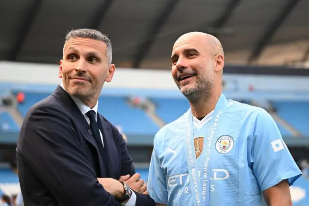 Khaldoon Al Mubarak and Pep Guardiola