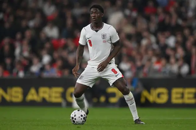 Kobbie Mainoo representing England