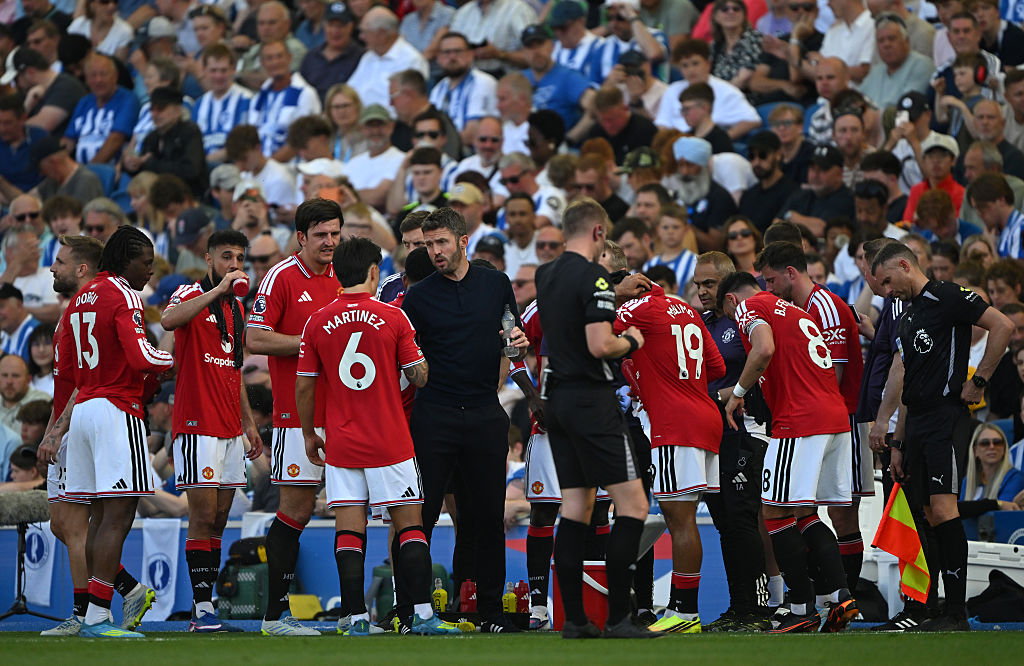 Michael Carrick and his Man Utd squad
