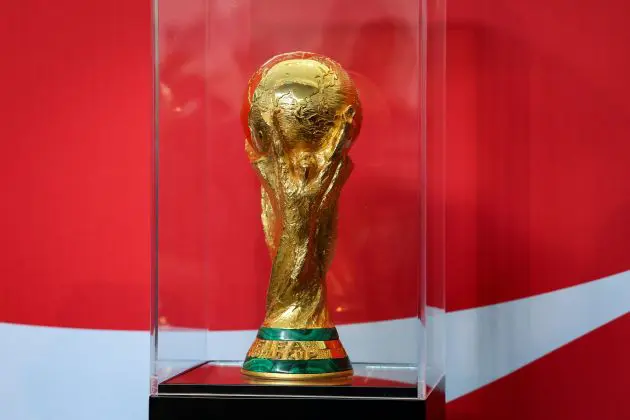 The FIFA World Cup trophy