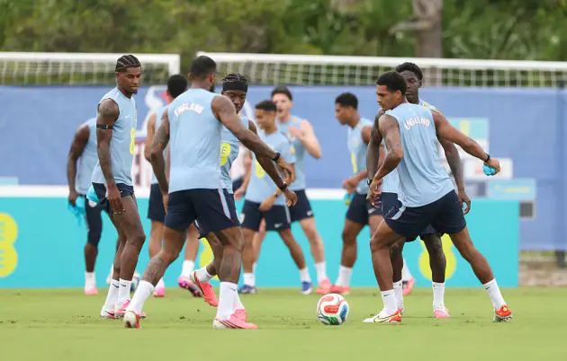 England train ahead of facing Costa Rica