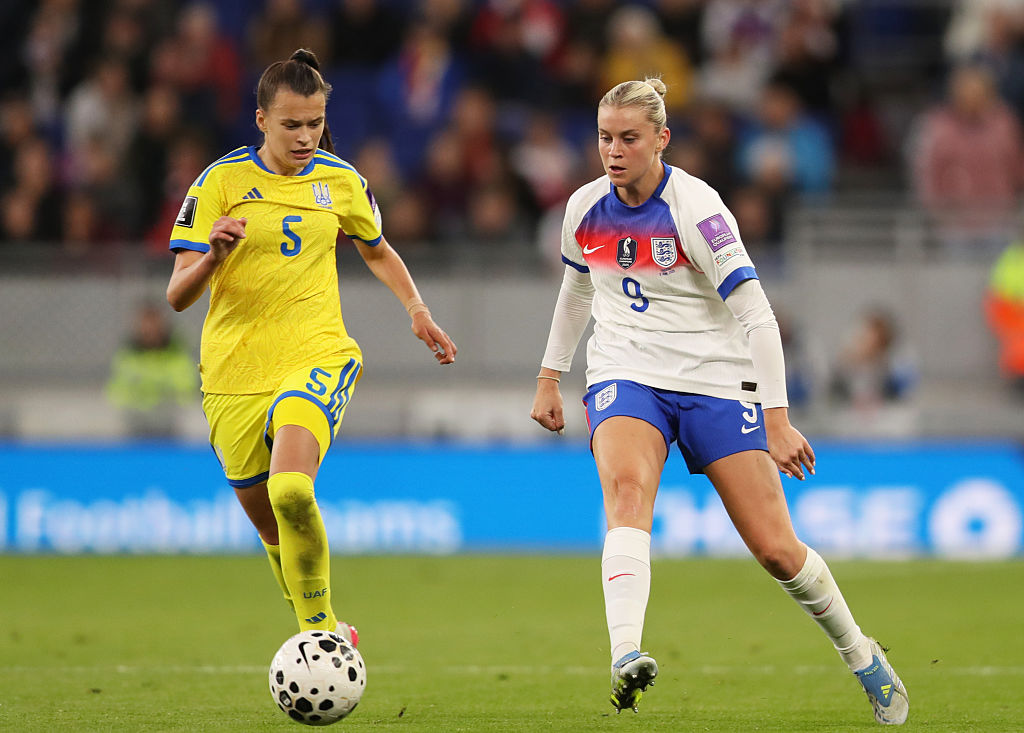 Alessia Russo in action against Ukraine