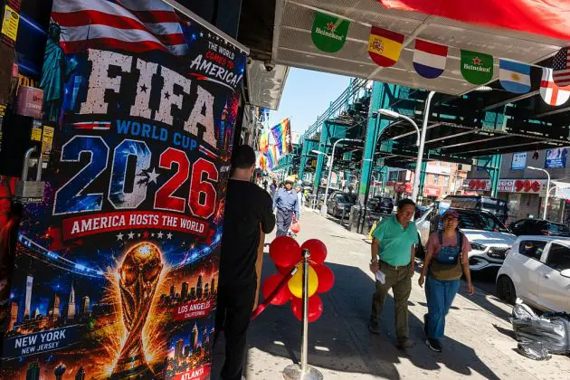 A World Cup poster in the USA