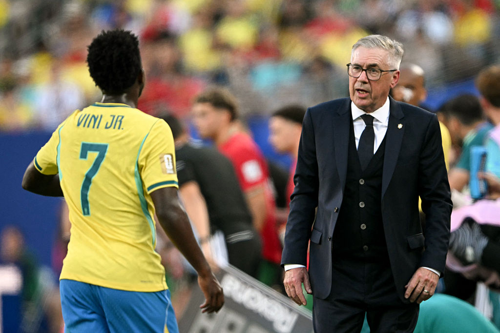 Vinicius Jr and Carlo Ancelotti