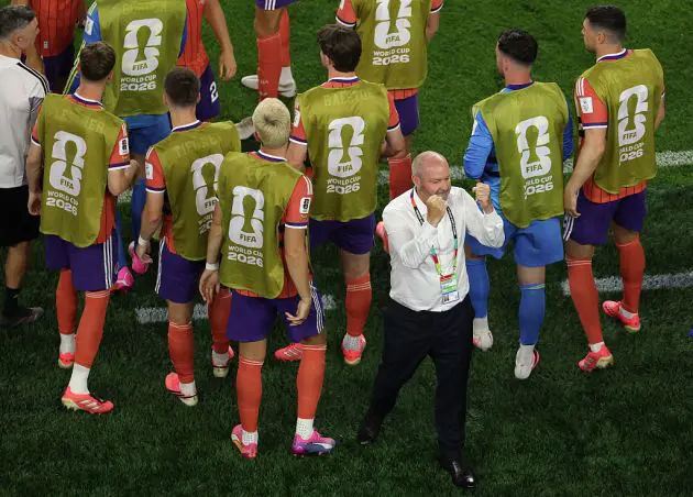 Steve Clarke celebrates