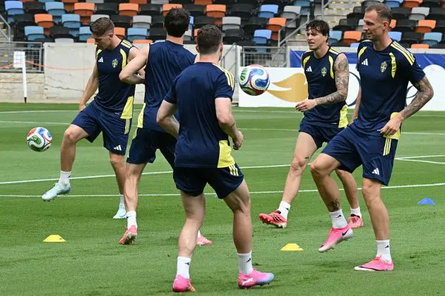 Sweden in training