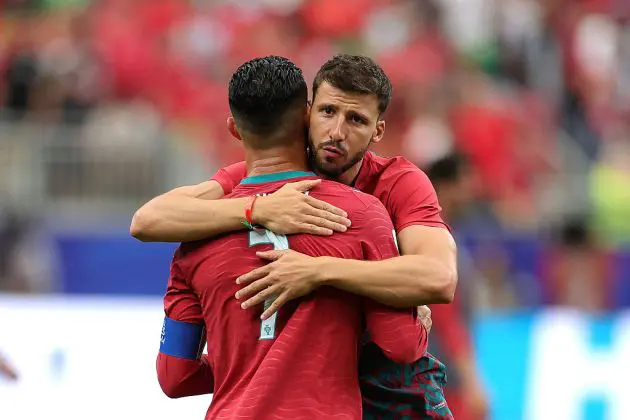 Cristiano Ronaldo and Ruben Dias