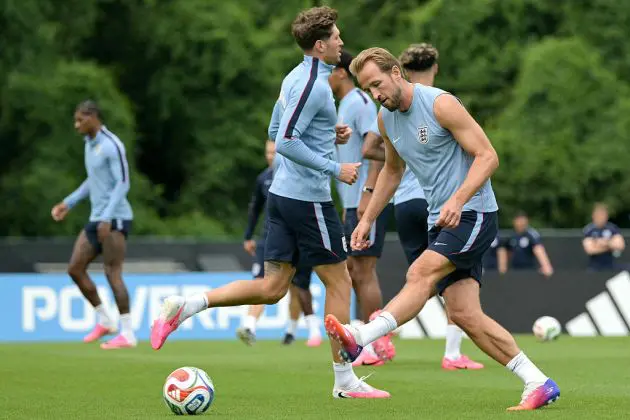 Harry Kane in England training