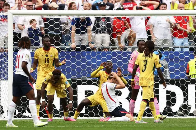 Harry Kane after missing a big chance