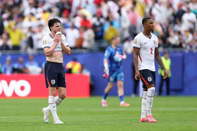 Declan Rice and Ezri Konsa