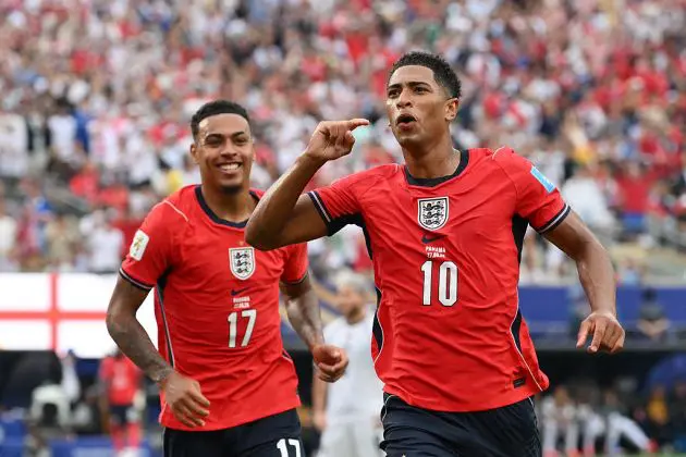 Bellingham celebrates against Panama