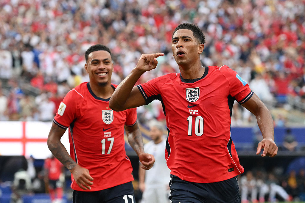 Bellingham celebrates against Panama
