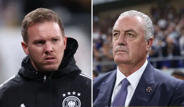 Julian Nagelsmann and Gustavo Alfaro