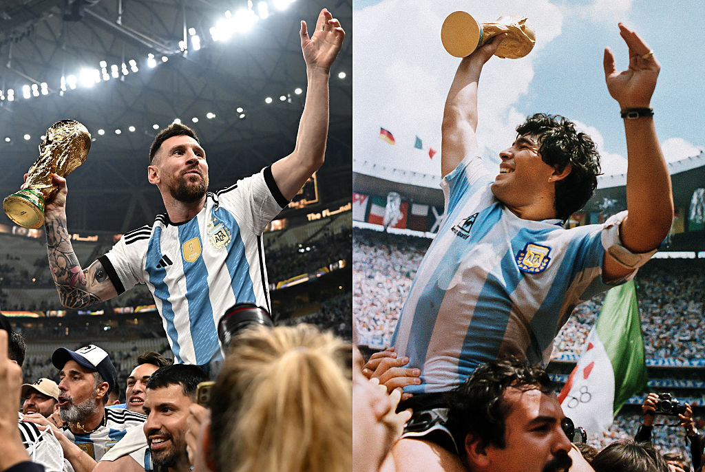 Messi and Maradona