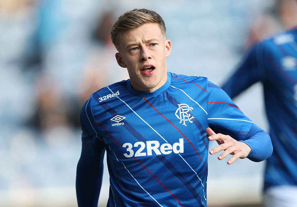 Rangers midfielder Connor Barron