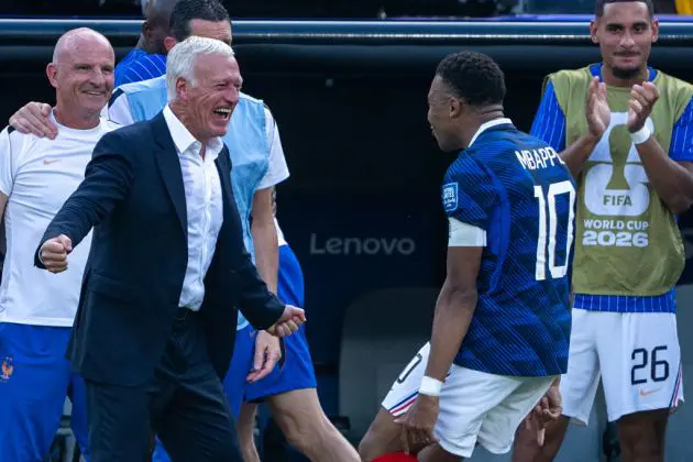 Kylian Mbappe and Didier Deschamps