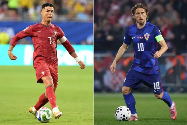 Cristiano Ronaldo and Luka Modric