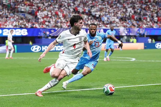 Declan Rice in action against DR Congo