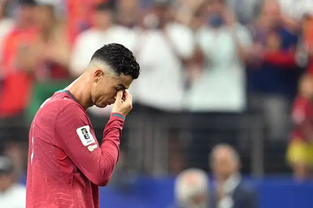 Cristiano Ronaldo after Portugal's World Cup exit