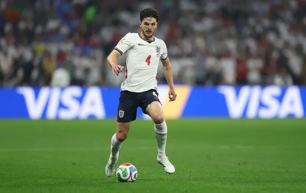 England midfielder Declan Rice