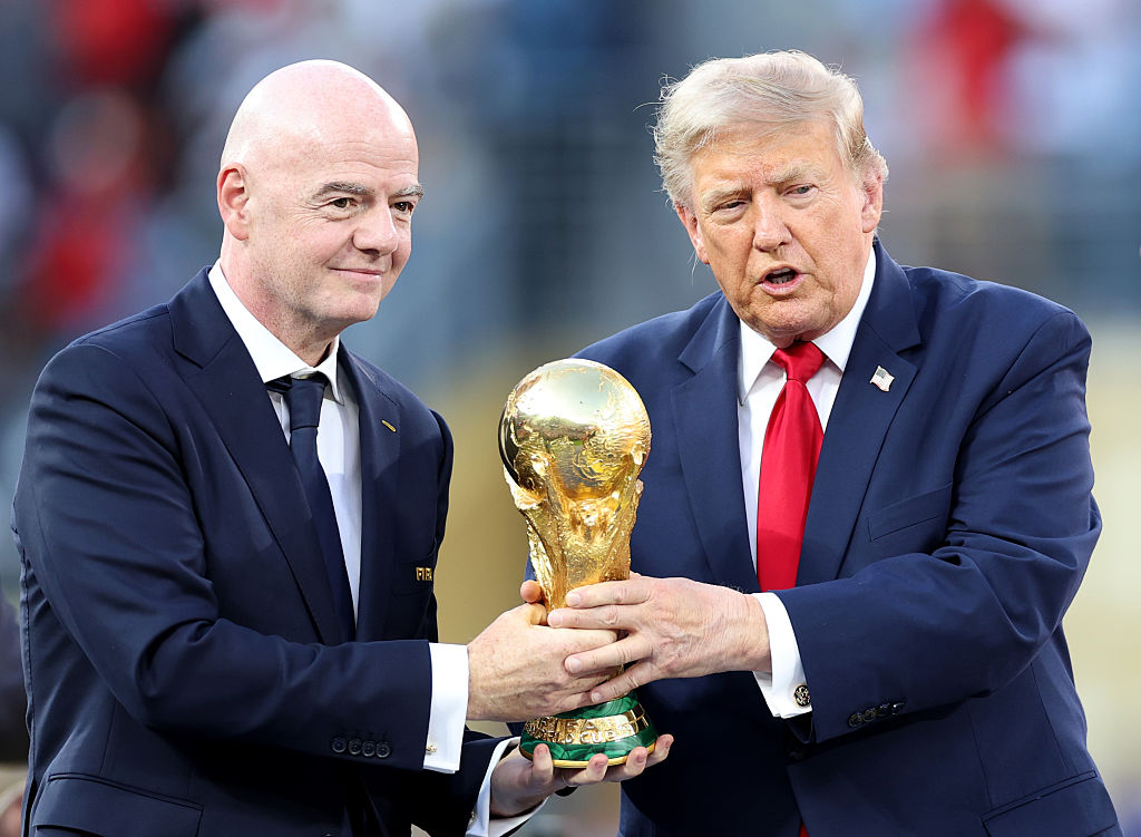Gianni Infantino and Donald Trump