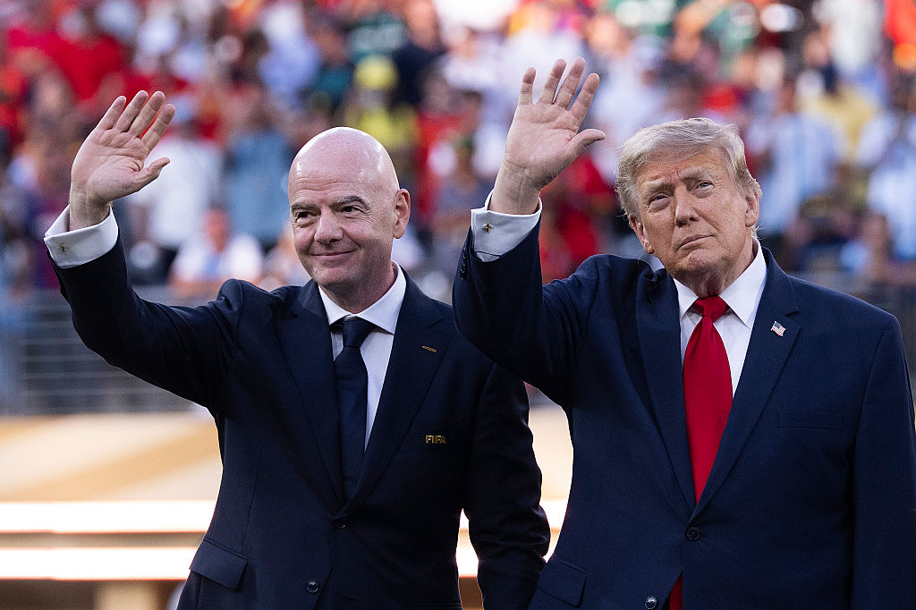 Gianni Infantino and Donald Trump