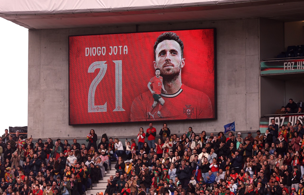 A memorial for Diogo Jota